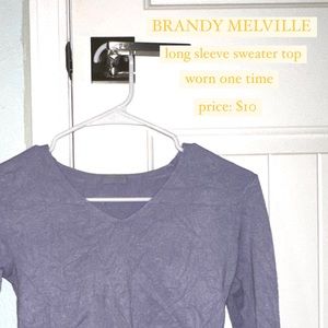 long sleeve sweater top
